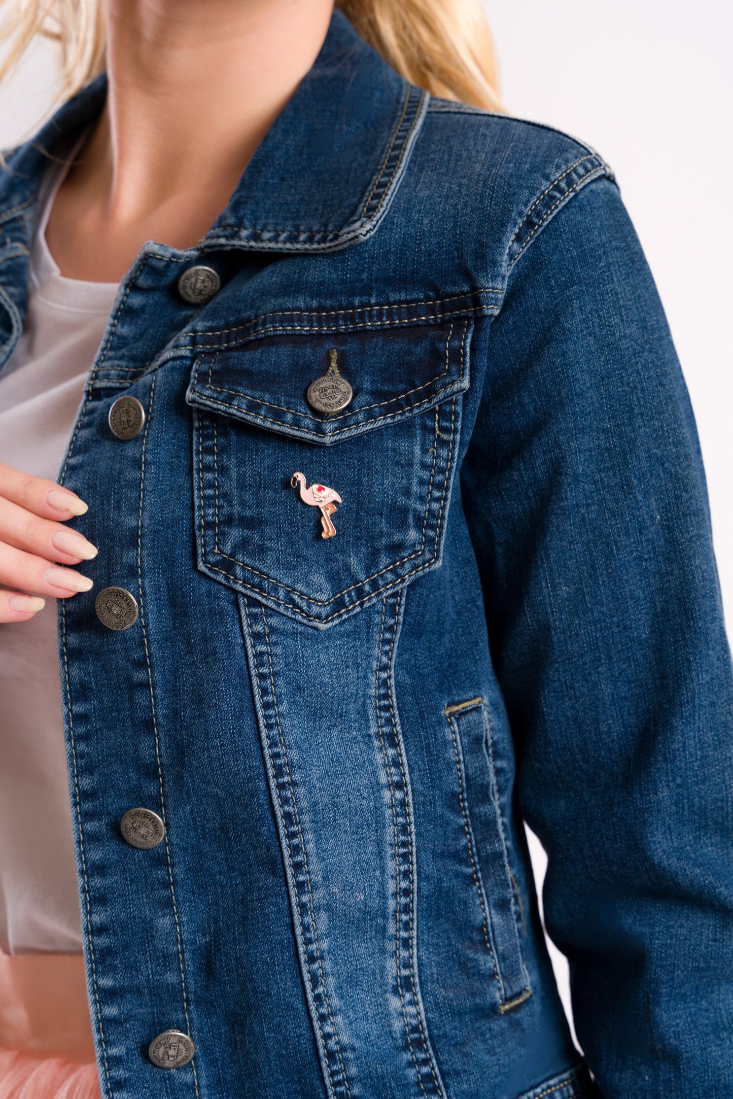 Owl denim jacket #recycled