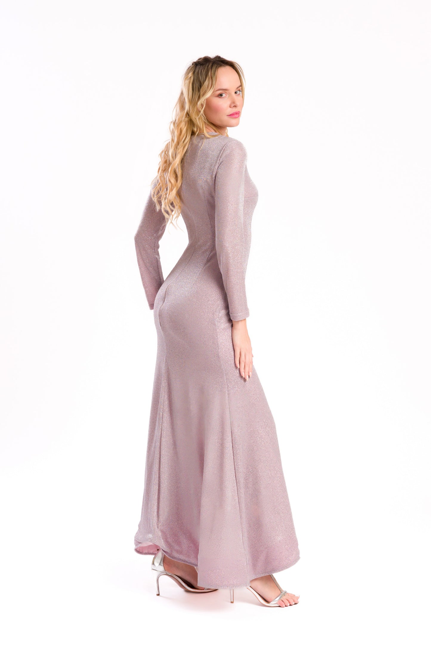 Light pink glitter dress