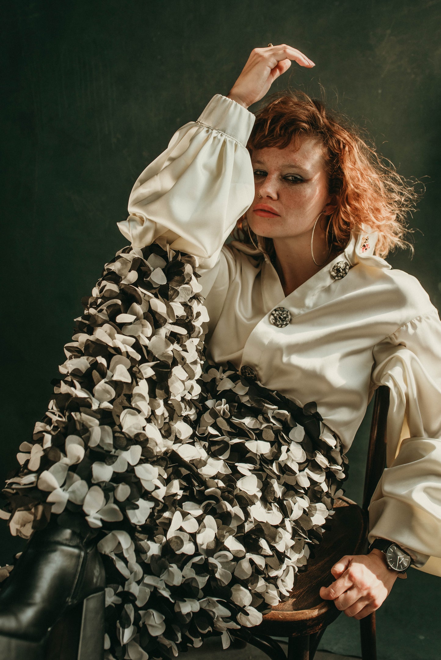 The ruffled petal pants