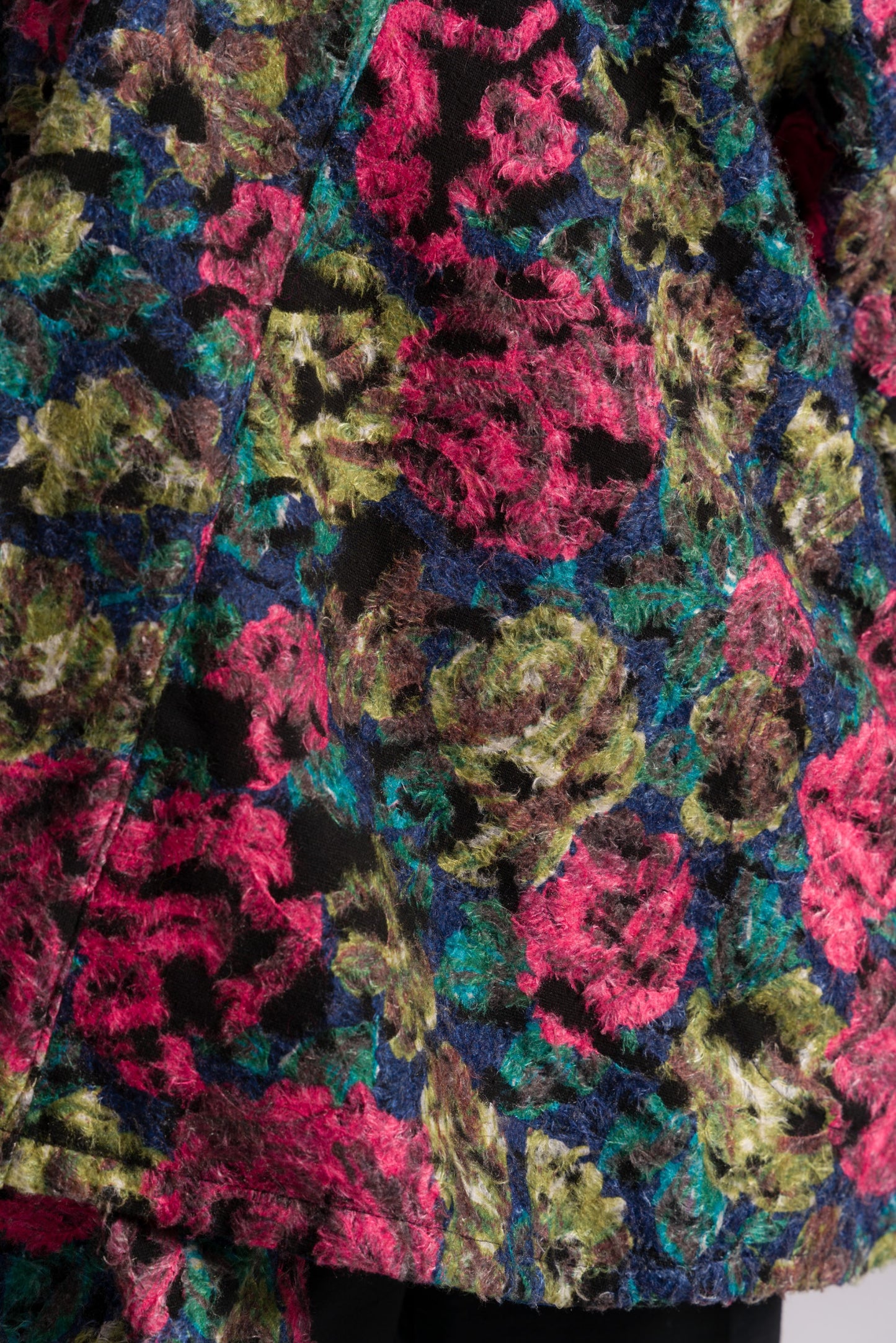 Multi-Colored Floral Bouclé Jacket/Coat