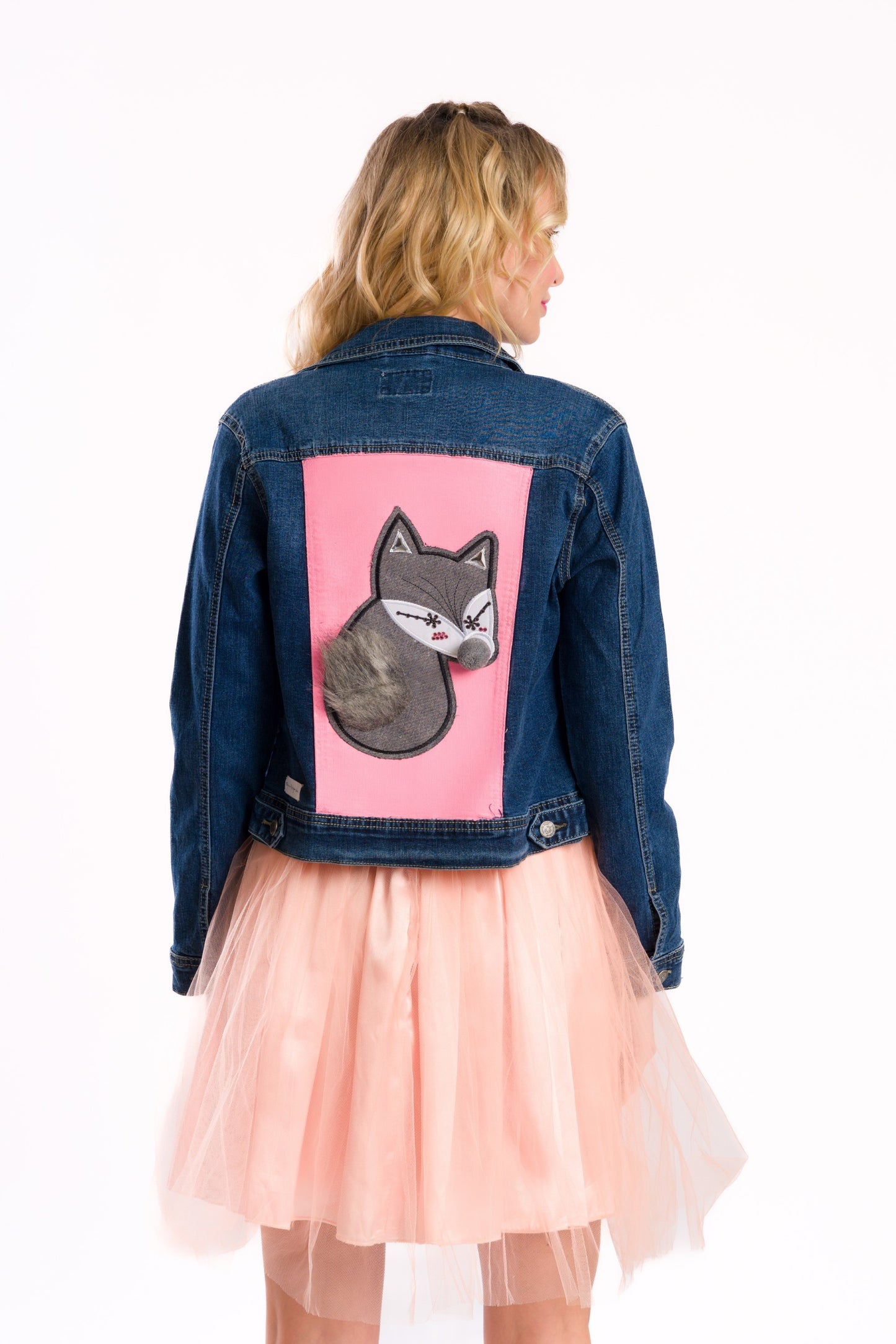 Wolf denim jacket #recycled