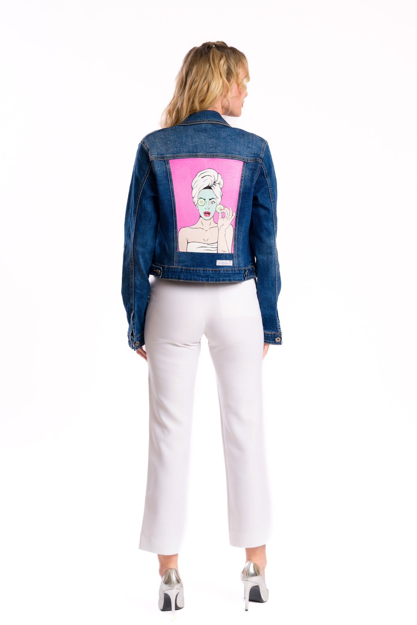 Spa Day denim jacket #recycled