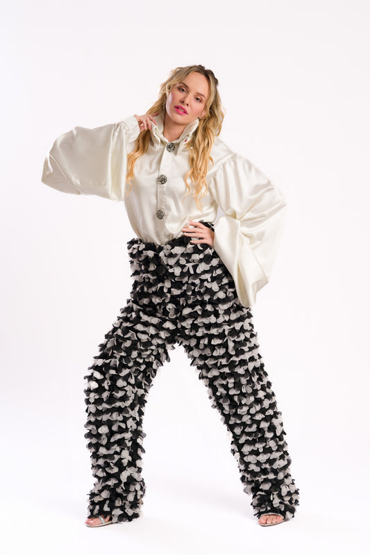 The ruffled petal pants