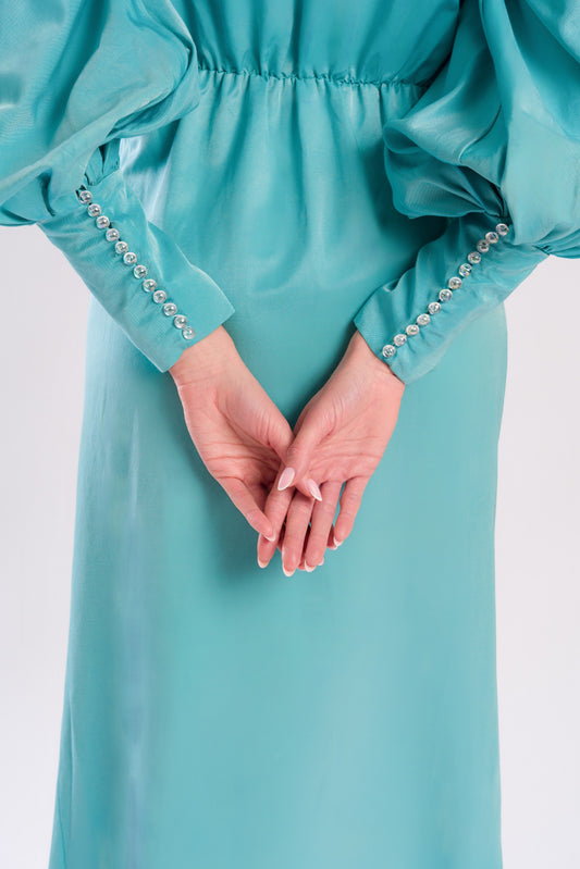 Blue dynasty inspired dress