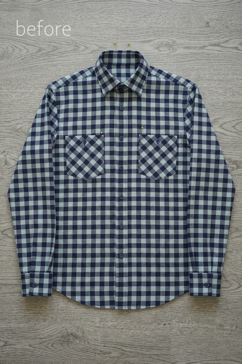 Upcycled Men's Gingham Flannel Cami Top